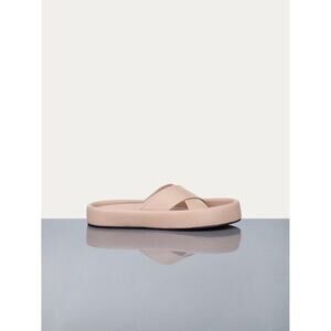 NEW Frame Le Laurel Slide Sandals In Oatmeal Sz 36/5.5